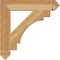 Ekena Millwork Merced Arts & Crafts Rough Sawn Bracket, Western Red Cedar, 4"W x 24"D x 24"H BKT04X24X24MRC03RWR - alternate 3